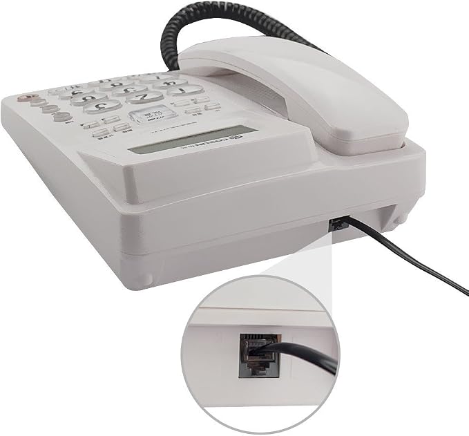 Phone Cord, 6P4C Black Phone Telephone Extension Cord Cable Line Wire RJ11 6P4C - Image 3