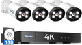 Hiseeu 4K Wired Security Camera System Outdoor by Hiseeu