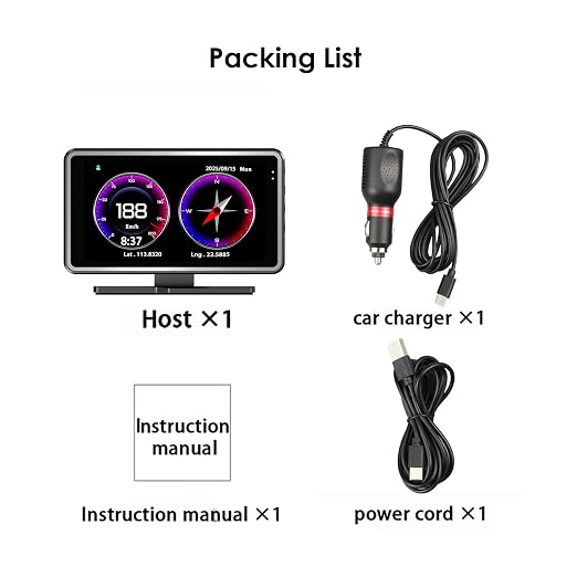 Universal GPS Speedometer Car HUD Digital Speed Display + Dash Camera DVR Video - Image 8