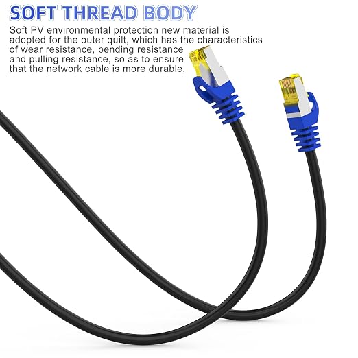 Cat 8 Ethernet Cable 40 ft, Heavy Duty High Speed Network Internet Cable - Image 6
