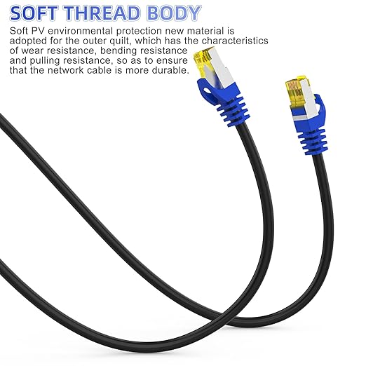 Cat 8 Ethernet Cable 45 ft, Heavy Duty High Speed Network Internet Cable - Image 6