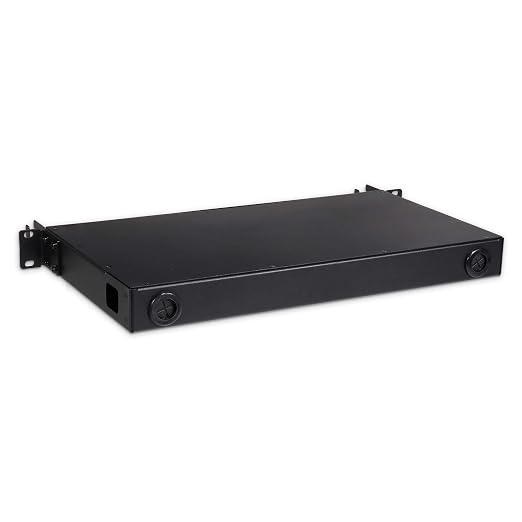 Fiber Optic Patch Panel, Rack Mount, 1 RU, Includes 2 ST Adapter Plates - Image 2