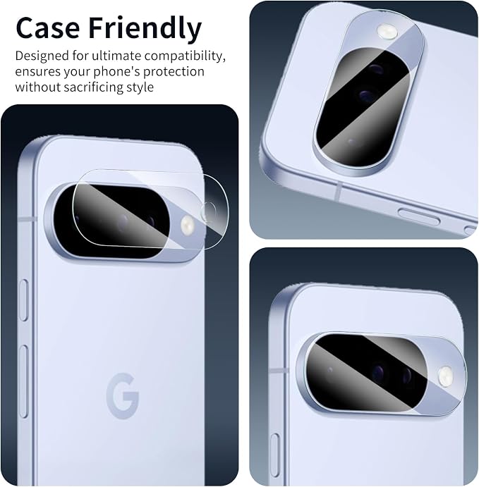 4-Pack Camera Lens Protector for Google Pixel 10, Tempered Glass Camera Cover - Image 5
