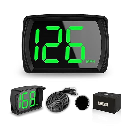VJOYCAR New Speedometer HUD GPS Digital Speed Meter MPH Speedo Head Up Display by VJOYCAR