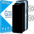 MAYtobe [2+2 Pack Designed for iPhone 12 Pro Max Privacy Screen Protector by MAYtobe