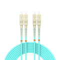 Fiber Patch Cable 32ft/10meters SC/UPC to SC/UPC OM3 10Gb/Gigabit MultiMode by Buacoz