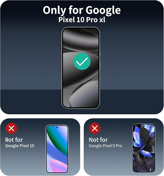 3+3+1-Pack, Privacy Screen Protector and Camera Lens Protector - Image 2