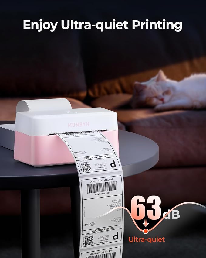 MUNBYN Bluetooth Thermal Label Printer RW403B, Wireless 4x6 Shipping Label - Image 6