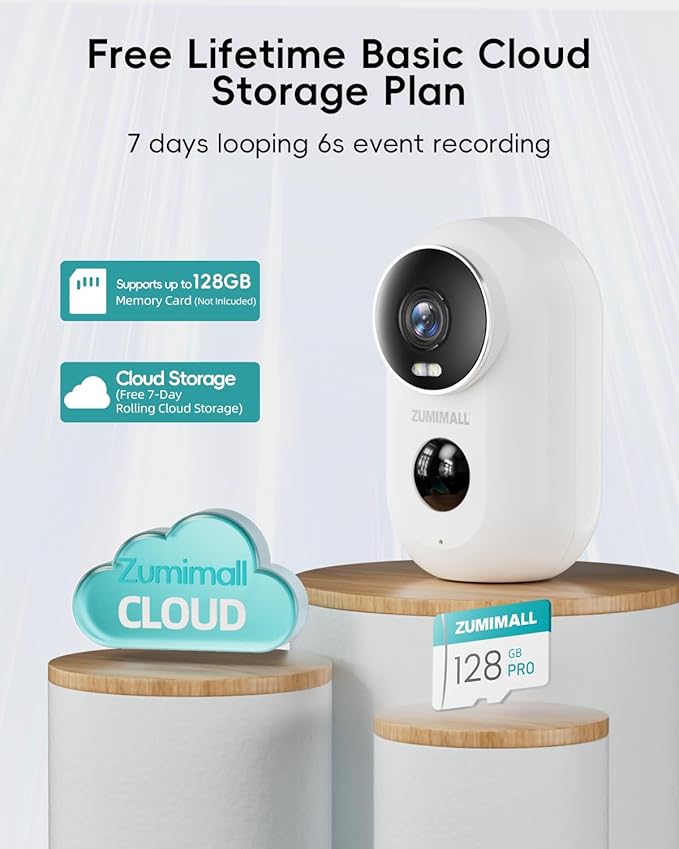 ZUMIMALL Security Cameras Wireless Outdoor, 2 Packs, 2K Cameras - Image 6