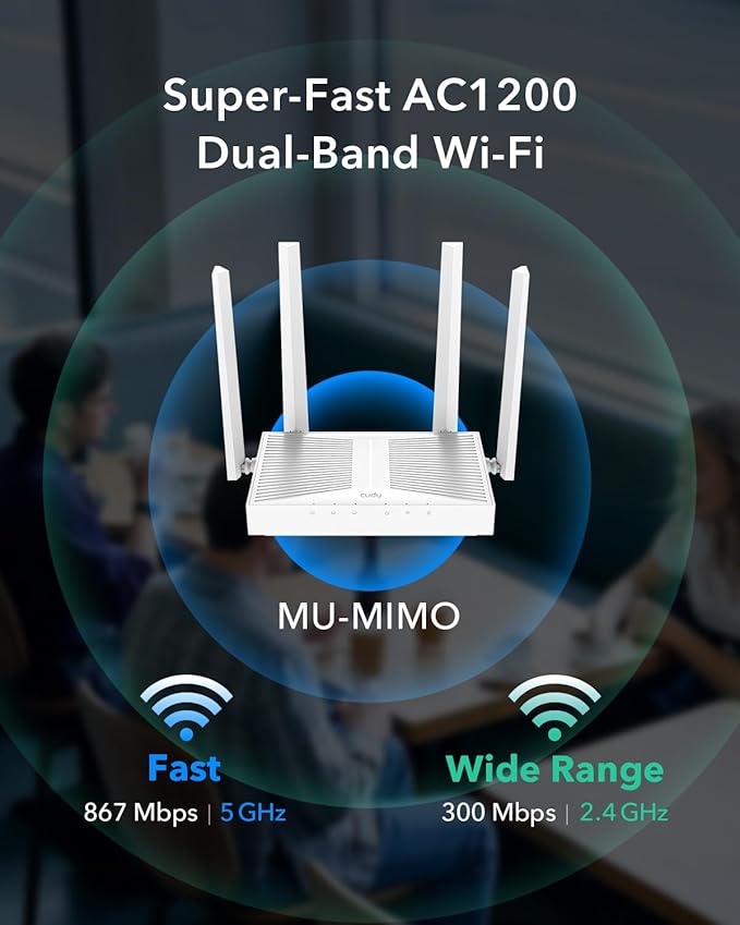 Cudy AC1200 Gigabit Wireless Access Point, Gigabit RJ45, Business WiFi Solution - Image 2