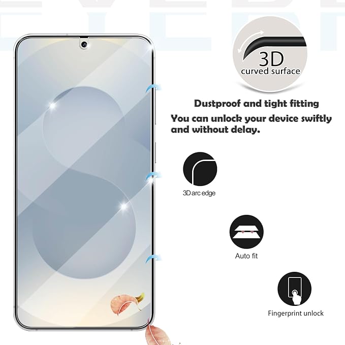 Screen Protector for Samsung Galaxy S25, Tempered Glass for Galaxy S25 & Camera - Image 3