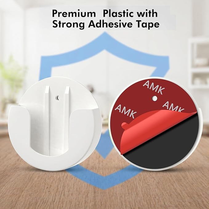 2 Pack Adhesive Indoor Wall Mount, Two Ways Easy Installation - Image 3