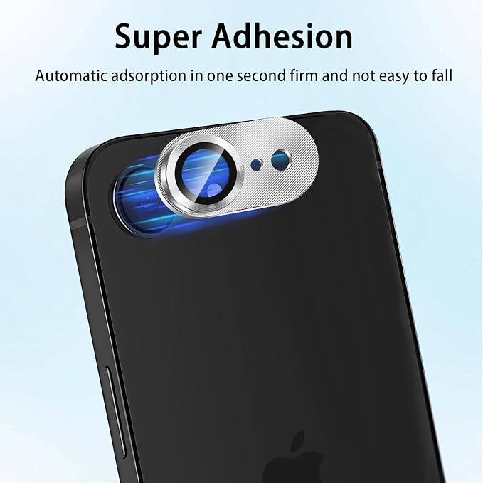 Camera Lens Protector for iPhone 17e / iPhone 16e, Aluminum Alloy Sapphire - Image 5