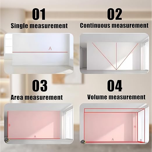 3-in-1 Laser Tape Measure, Digital Tape Measure - Image 6
