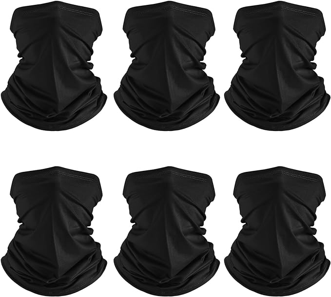 Geyoga 6 Pieces Summer UV Protection Cooling Neck Gaiter Face Clothing Neck by Geyoga