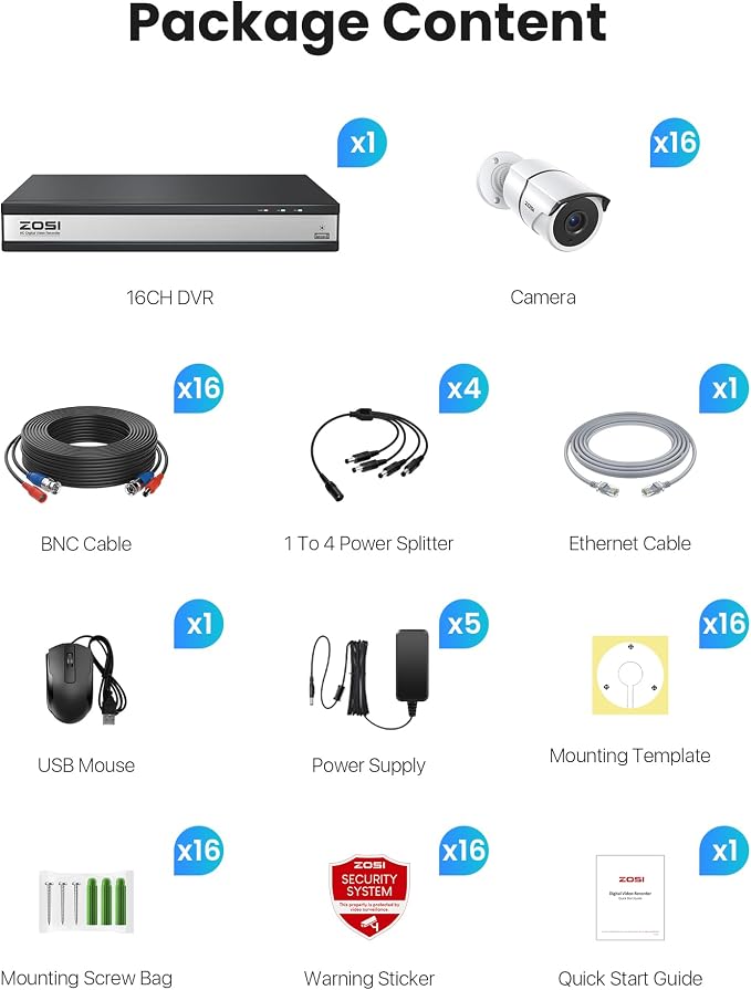 ZOSI 16CH Security Camera System - Image 8
