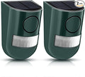Qualirey Solar Sound and Light Alarm Motion Sensor 129db Outdoor Security Siren by Acomfortablehomestartshere