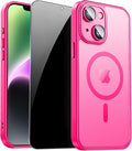 for iPhone 14 Plus Case with Privacy Screen Protector and Camera Protection by ZOZDOKG
