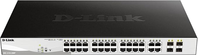 D-Link 28-Port Gigabit Smart Managed PoE+ Switch, 24 PoE+ Ports + 4 SFP Combo by D-Link