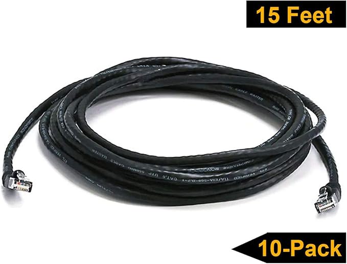 iMBAPrice 15' Cat5e Network Ethernet Patch Cable, 10 Pack - Image 6