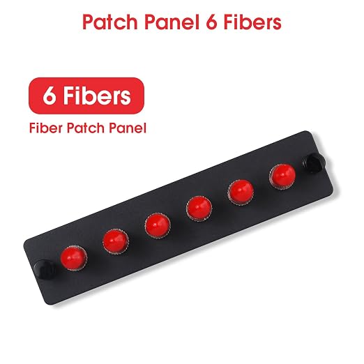 2-Pack 6 Simplex ST Fiber Patch Panel - Image 3