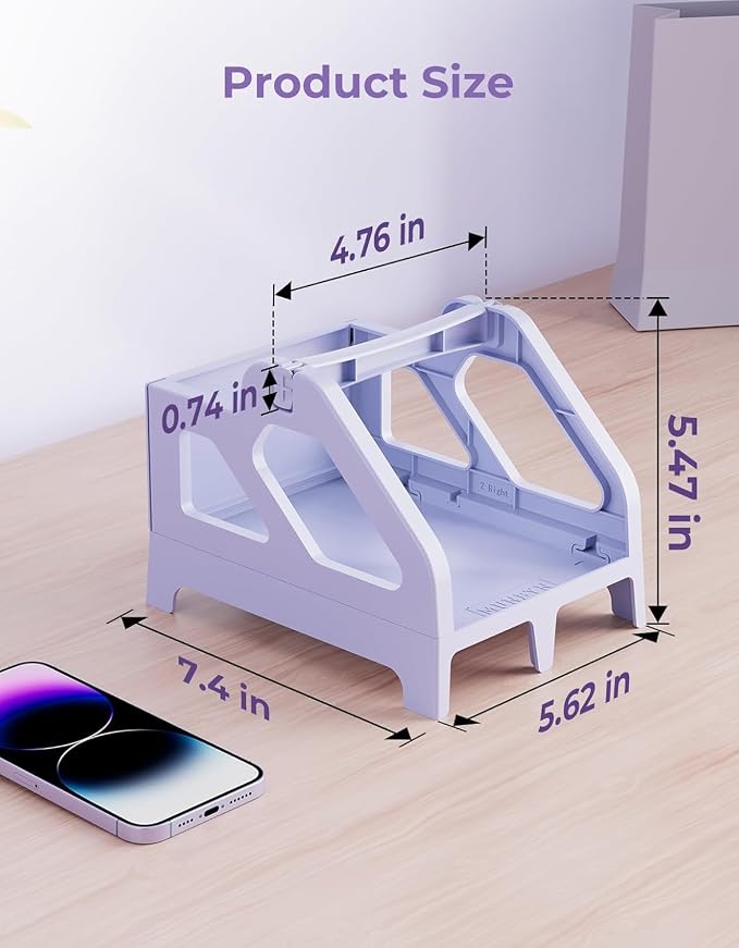 MUNBYN Label Holder for Rolls and Fan-Fold Labels, Thermal Sticker Roll Holder - Image 5