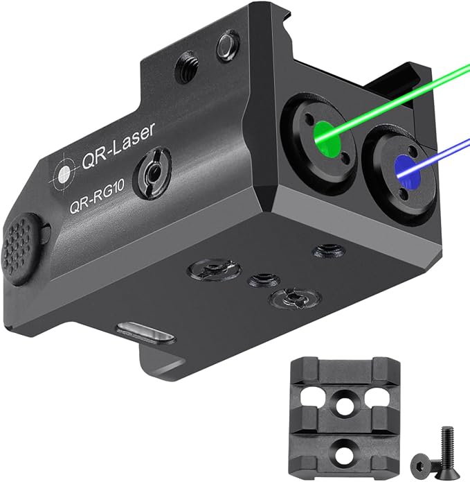Red Green Purple Blue Laser Light Combo, 800 Lumens Tactical Flashlight Laser by QR-LaserOfficial