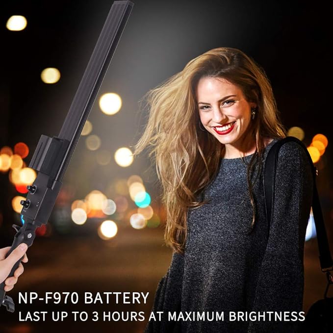 LED Video Light Battery Powered Photography Light Portable Handheld Wand - Image 4