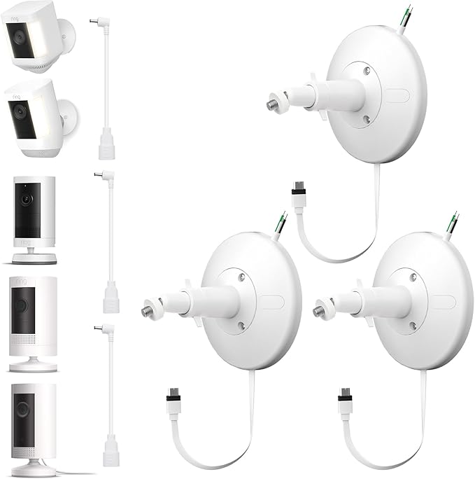 iTODOS Hardwired Kit for Ring Cams, IP67 Waterproof Design for Outdoor or by iTODOS