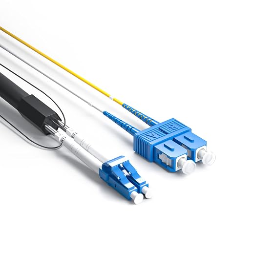 10Gtek Base Station Optical Cable Assembly, SC to LC, 66 ft/20 m - Image 2