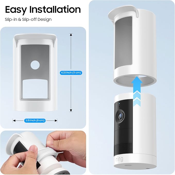 Fintie Silicone Case for Ring Outdoor Cam Plus, Soft Silicone Weather Resistant - Image 7