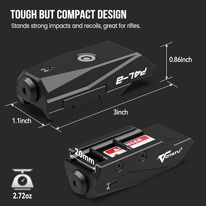 Votatu P4L-B Blue Laser Sight for Picatinny, Tactical Rifle Laser Beam - Image 3