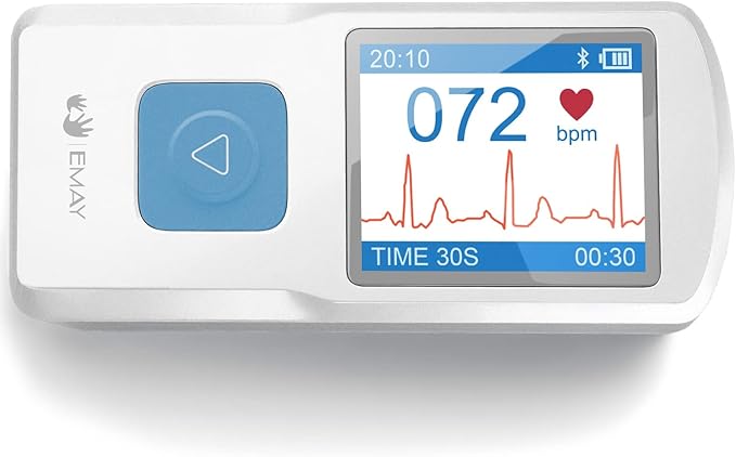 EMAY Portable ECG Monitor | Record ECG and Heart Rate | Compatible by EMAY