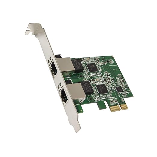 Syba Dual 2.5 Gigabit Ethernet PCI-E Network Expansion Card RJ45 LAN Adapter by IOCrest