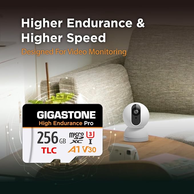 【5 Yrs Free Data Recovery】【Dash Cam】 GIGASTONE 256GB Micro SD Card, TLC High - Image 6