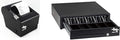 Heavy Duty Cash Register Drawer + Thermal Receipt Printer -for Windows Systems by EOM-POS
