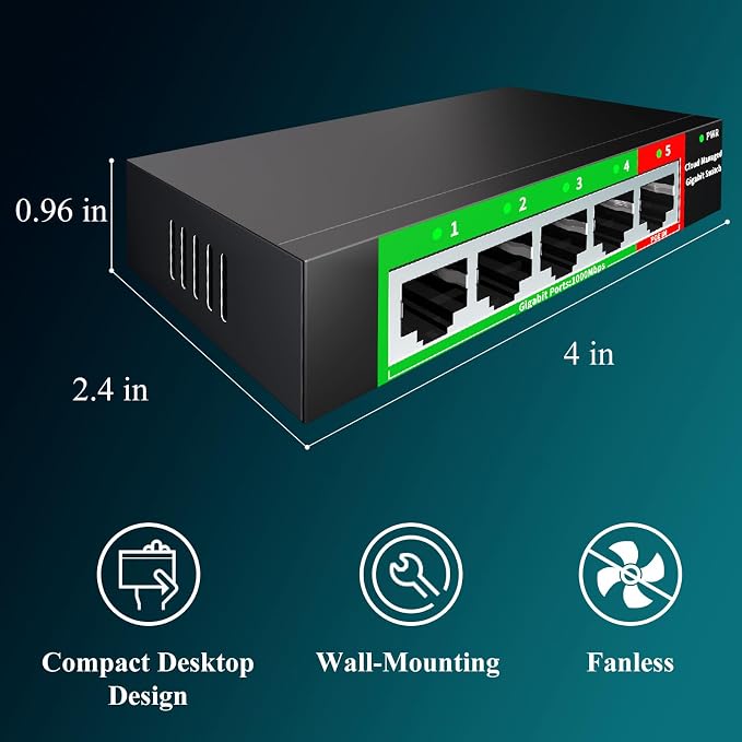 STEAMEMO 5-Port Gigabit Ethernet Switch | Smart Managed - Image 7