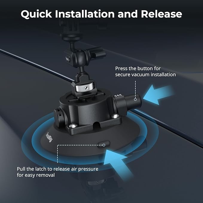 SMALLRIG 4.5" Suction Cup Mount - Image 5