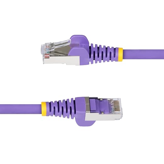 StarTech.com 50ft Purple CAT6a Ethernet Cable, Snagless RJ45, 100W PoE++ - Image 3