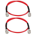 BNC Cable - 2FT 2PCS RG58 50 ohm BNC Male to Male Coax Cables low loss BNC by MOOKEERF