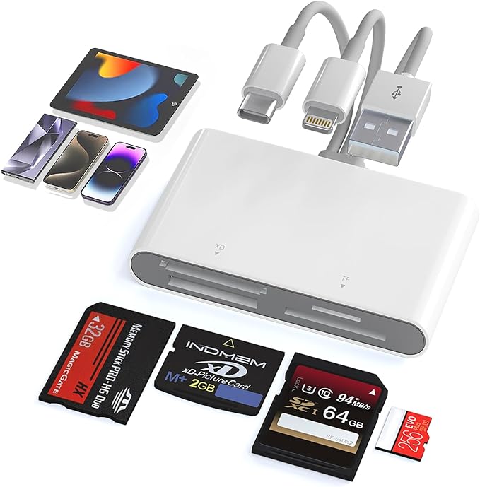 Memory Stick Pro Duo Adapter - 4 in 1 SD/TF/MS/XD Card Reader Digital Camera by Ardaddyn
