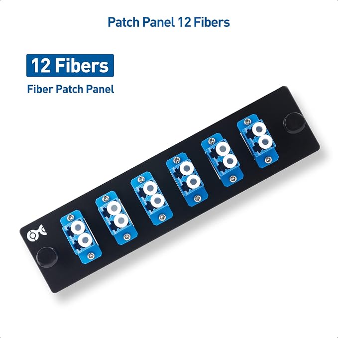 Cable Matters 12 Fibers LC to LC OS2 Single Mode Fiber Patch Panel - Image 6
