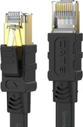 Senetem Cat 8 Ethernet Cable 75FT, High Speed 40Gbps 2000Mhz Flat Internet by Senetem