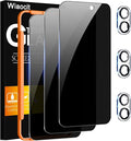 Wiaocit 3 Pack Tempered Glass Privacy Screen Protector by Wiaocit