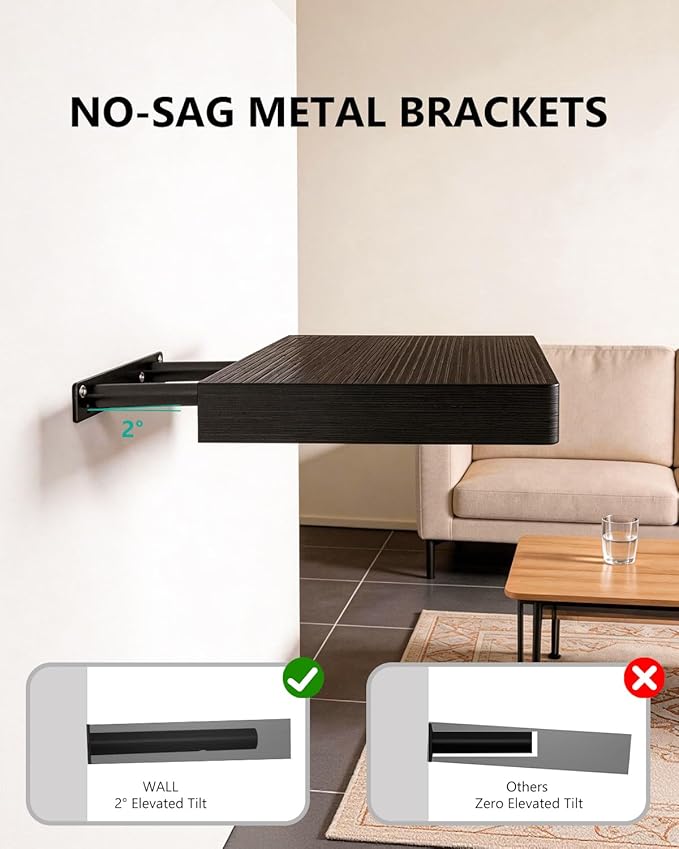 WALI Floating Shelves for Wall, 2 Tier Bathroom Storage Shelf Over Toilet - Image 4