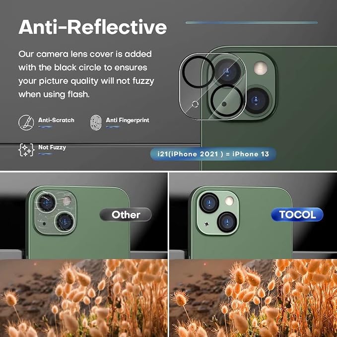 TOCOL [2+2 Pack Fit for iPhone 13 6.1'' - Image 4