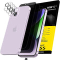 NEW'C 3x Privacy for iPhone 14 Screen Protector+ 3x Camera Lens Protector by NEWC
