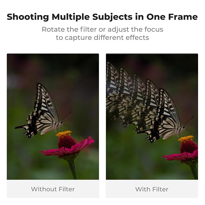K&F CONCEPT 58mm Linear Glass Prism, Foreground Blur, Repeated Color Images - Image 4