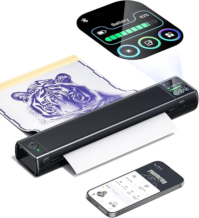 Phomemo M08F Plus Touchscreen Tattoo Stencil Printer, Compatible by Phomemo