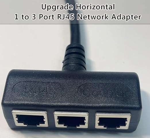 【Upgrade】 RJ45 Ethernet Splitter Cable, RJ45 1 Male to 3 Female Network - Image 3